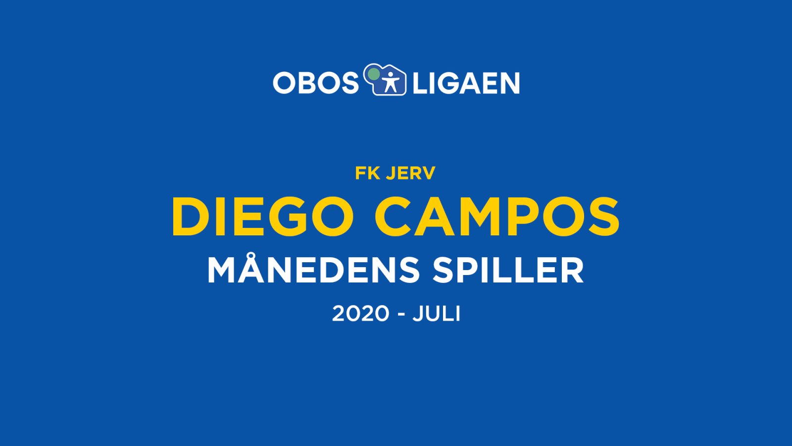 Diego Campos Er Manedens Spiller I Juli Obos Ligaen