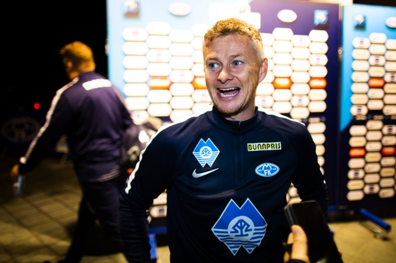 Moldes manager Ole Gunnar Solskjær etter eliteseriekampen i fotball mellom Molde og Kristiansund på Aker Stadion.Foto: Svein Ove Ekornesvåg / NTB scanpix