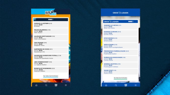Slik laster du ned appene til Eliteserien og OBOS-ligaen