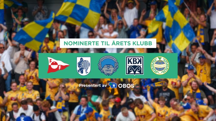 De nominerte til Årets klubb i OBOS-ligaen 2023