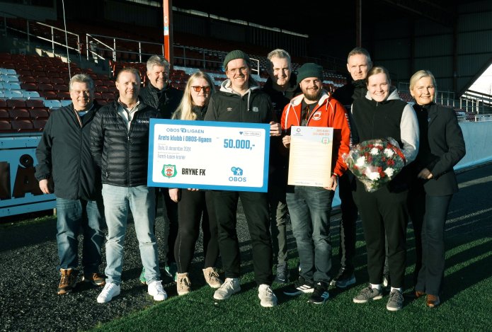 Bryne FK er årets klubb i OBOS-ligaen 2024